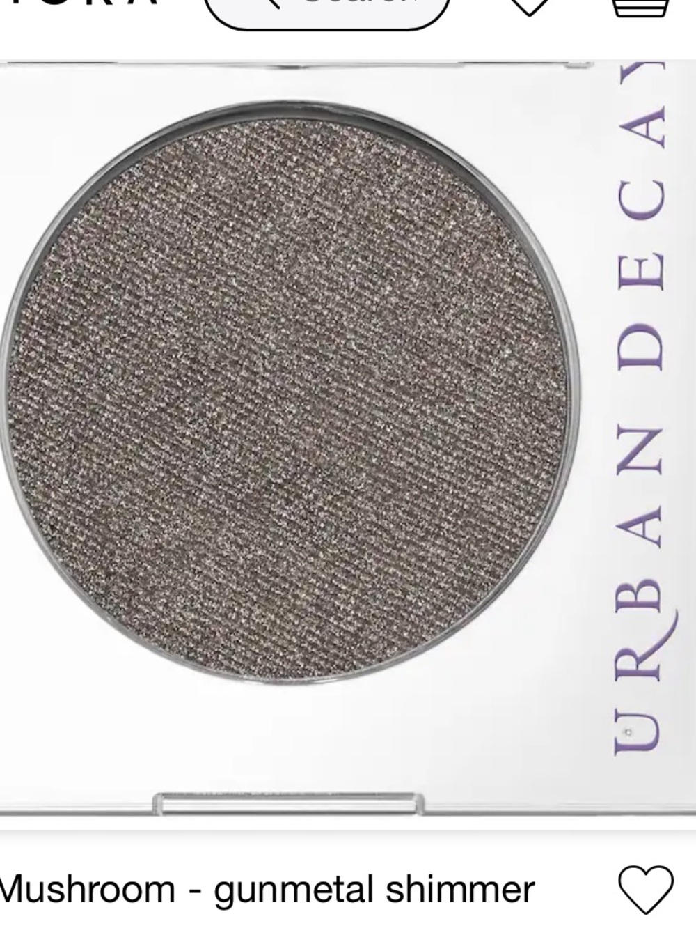 Urban Decay Eyeshadow shade mushroom shimmer